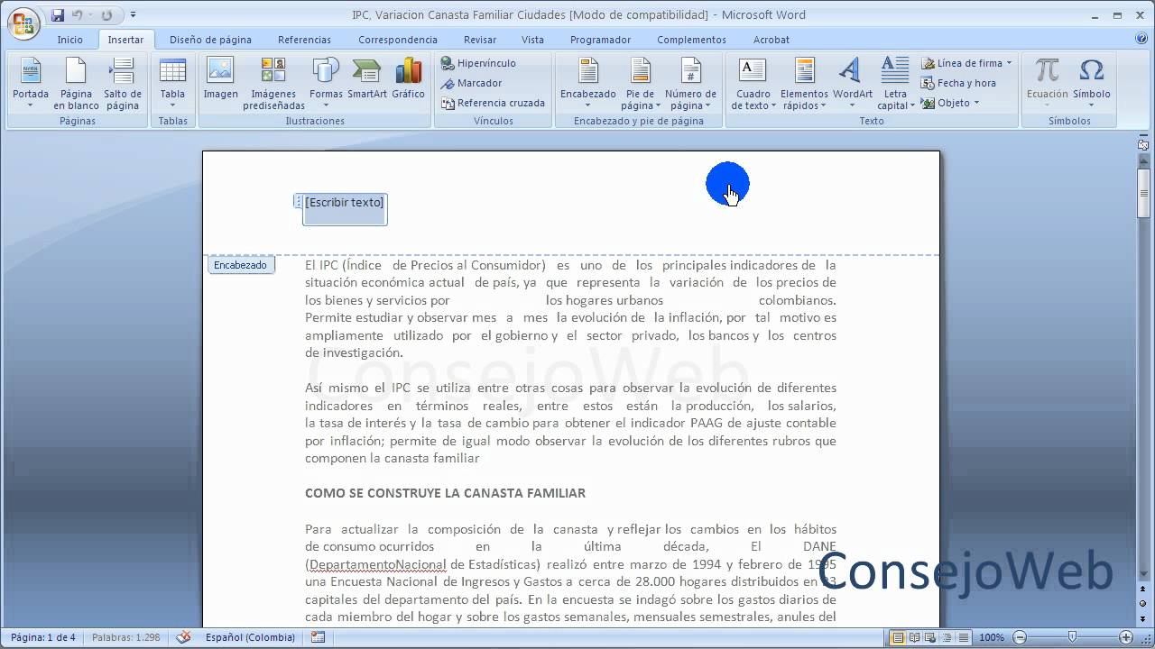 Curso online de Word